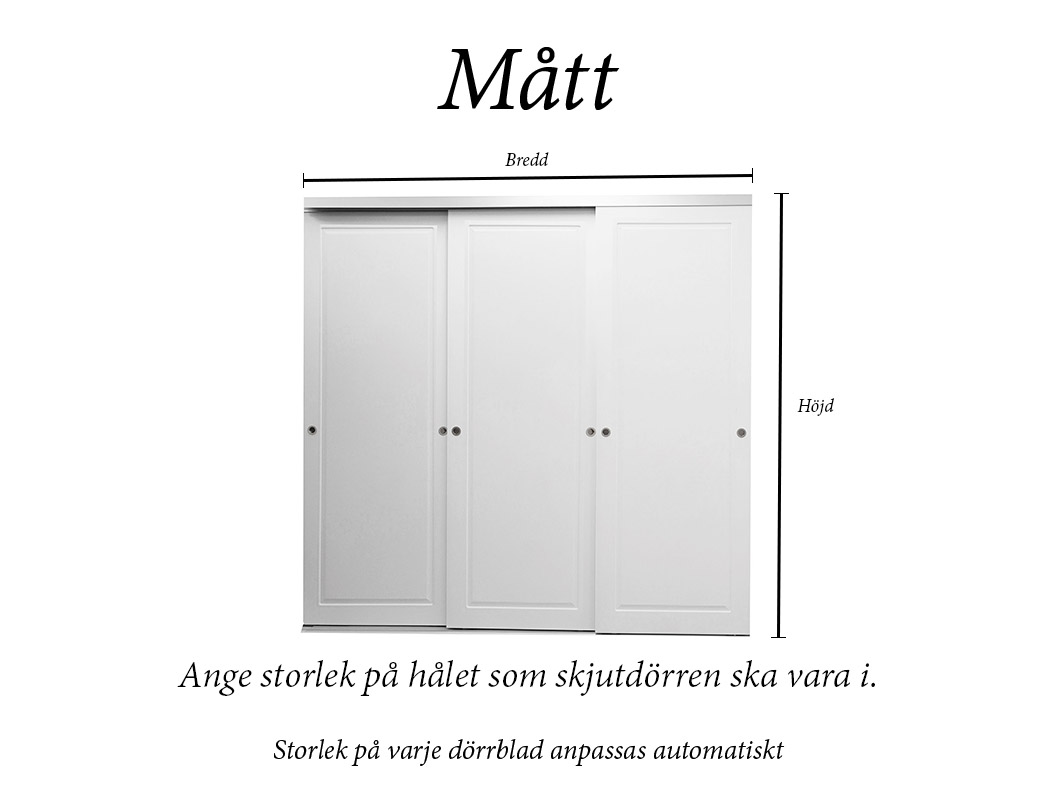 Skjutdörr Amaryllis 3-delad - 3