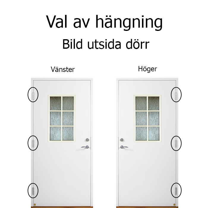 Slätta Leksandsdörren ytterdörr - 3