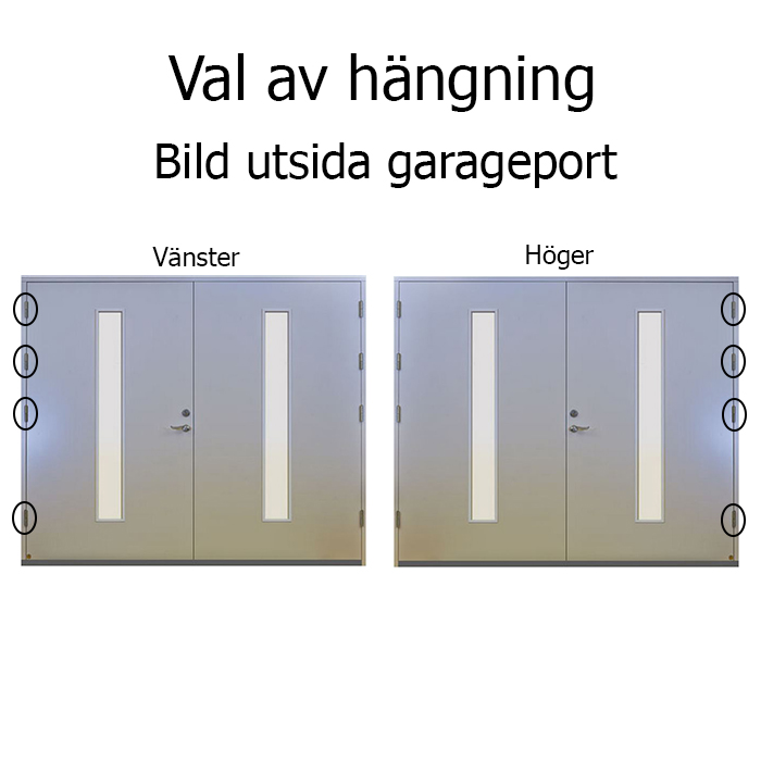 Vargnäs Leksandsdörren garageport - 3