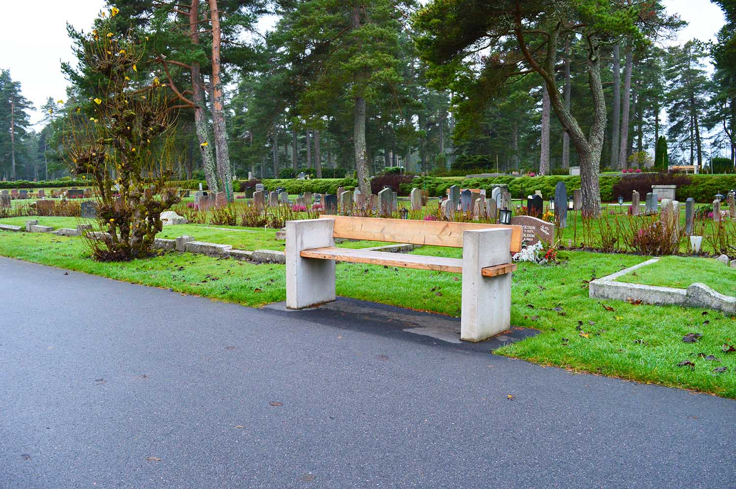 Parksoffa och parkbänk