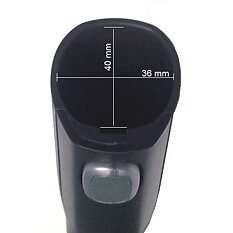Munstycke till Electrolux UltraSilencer och UltraOne, med ovalt rör.