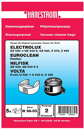 product-image HANESTROM H96-05 DAMMSUGARPÅSAR 5-PACK 