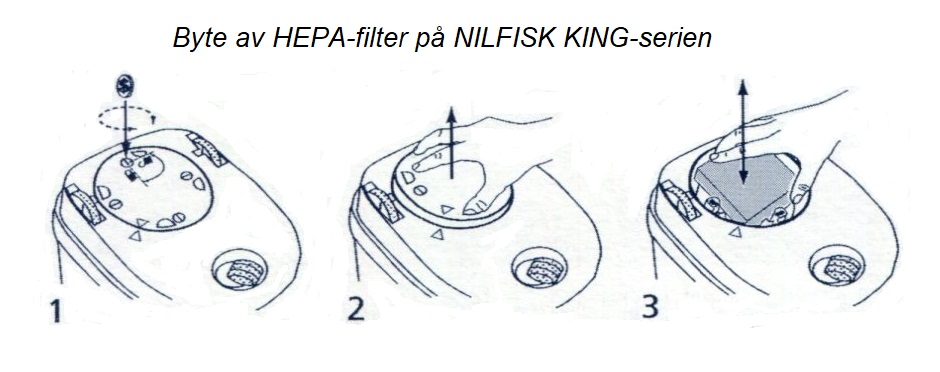 HEPA H13-filter för Nilfisk King serien - 2