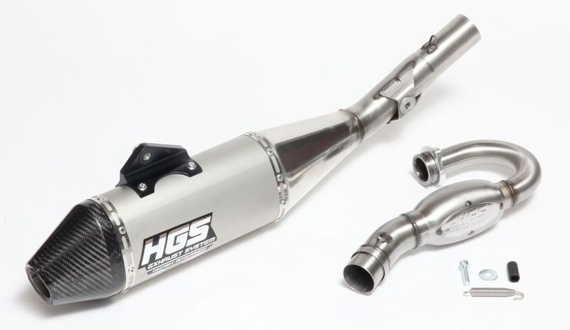 HGS Avgassystem 4T komplett new design KTM350SX-F 2023- Carbon end cap