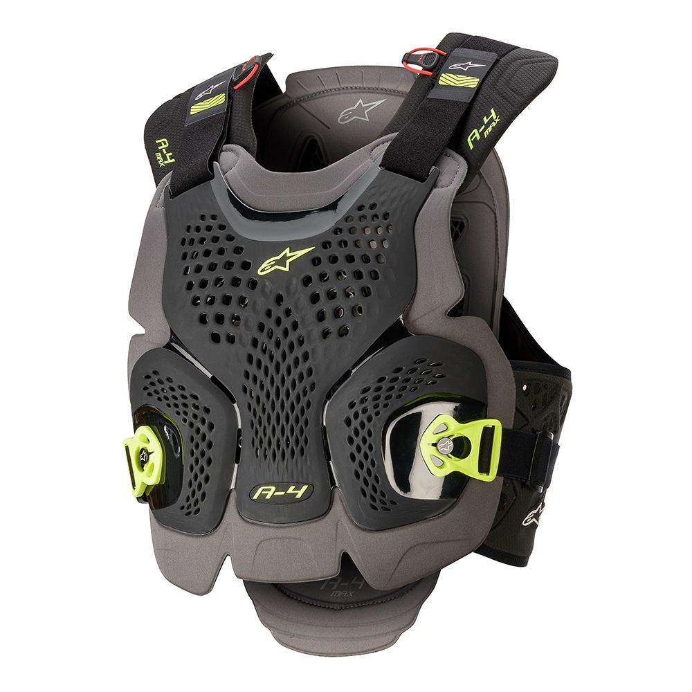 Alpinestars A-4 Max Bröstskydd Svart/Gul
