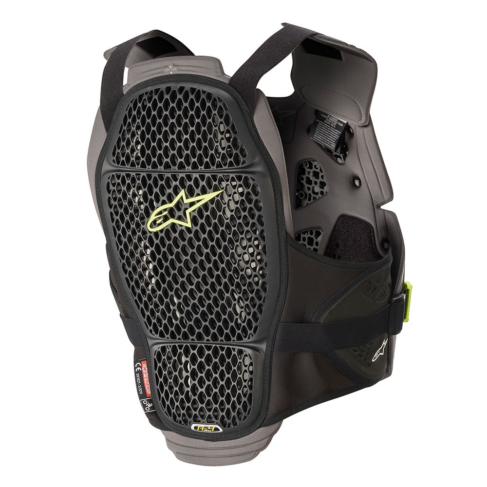 Alpinestars A-4 Max Bröstskydd Svart/Gul - 2