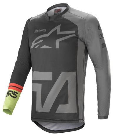 Alpinestars Racer Tröja Compass Svart/Grå/Grön Fluo