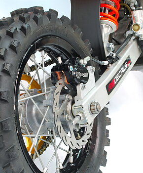 Bromsok bak, 4-kolvs, oversize Sinter Pro pads, KTM SX50/SX65, 02-08