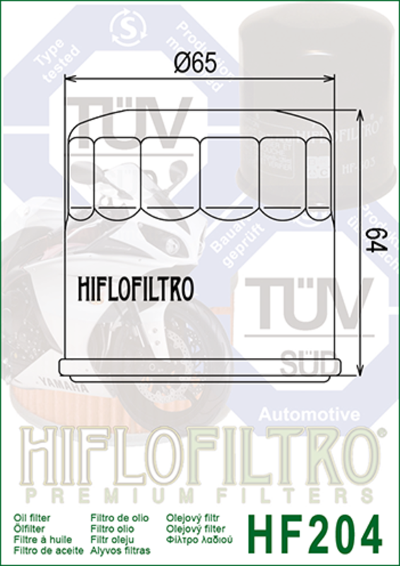 HiFlo oljefilter HF204 - 2
