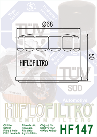 HiFlo oljefilter HF147 - 2