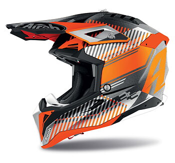 Airoh Hjälm Aviator 3 Wave orange chrome