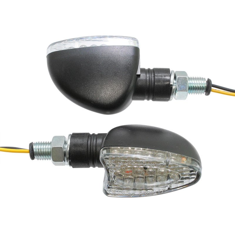 Universal LED blinkers, klar lins. E-märkt.