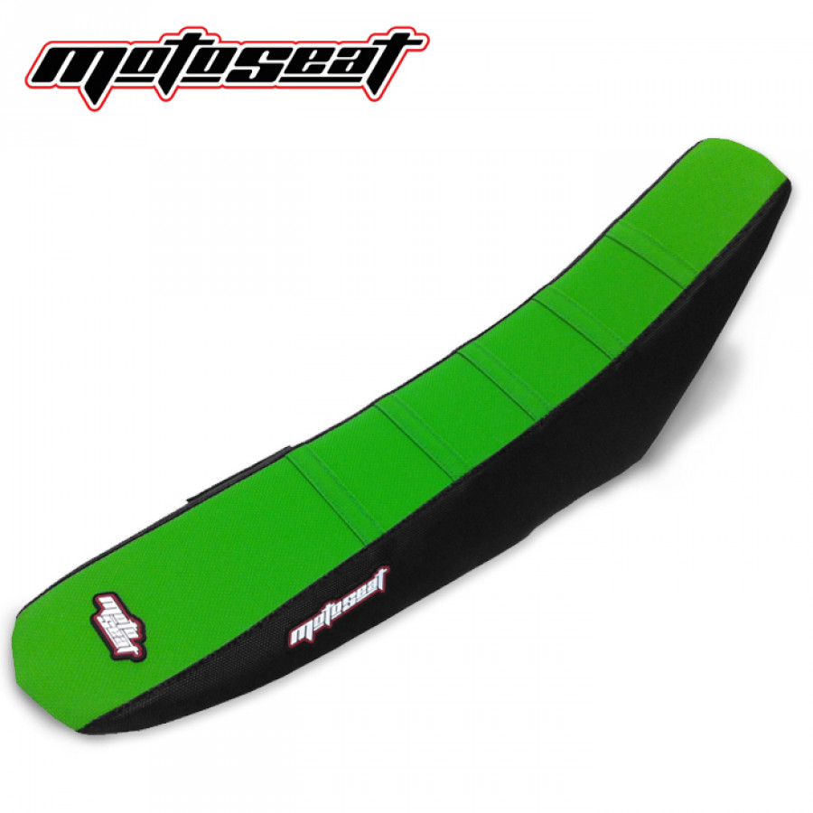 MOTO SEAT, RIBBAT ÖVERDRAG, GRÖN SVART, KAWASAKI 13-16 KX250F, 12-15 KX450F