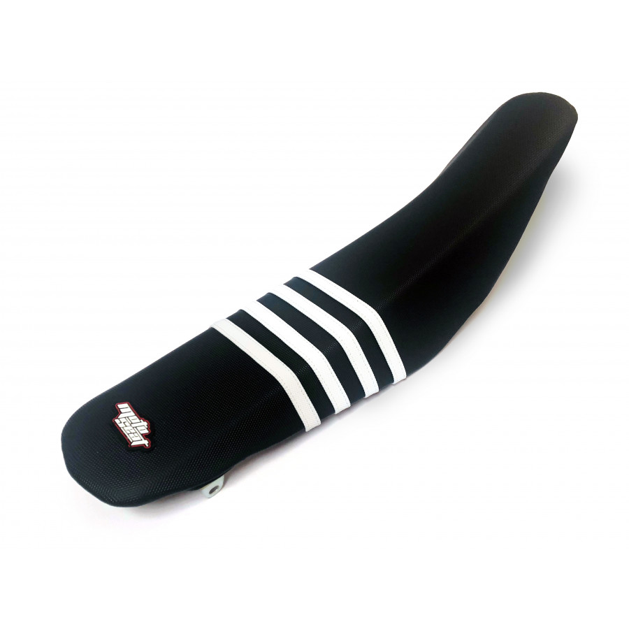 MOTO SEAT, ÖVERDRAG STRIPES, SVART VIT, KAWASAKI 19-20 KX450