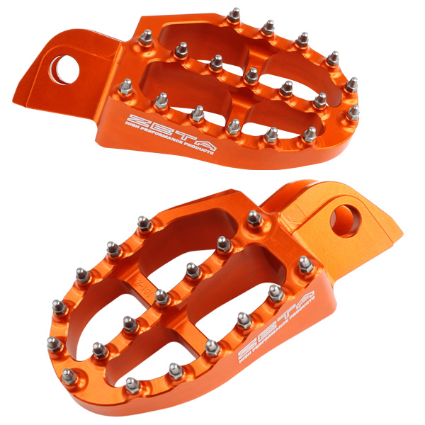 ZETA Aluminum FootPegs KTM SX/EXC 16-/17- Orange