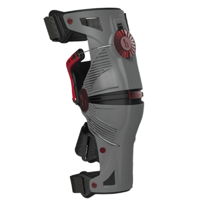 Mobius X8 Storm knäskydd grå/crimson