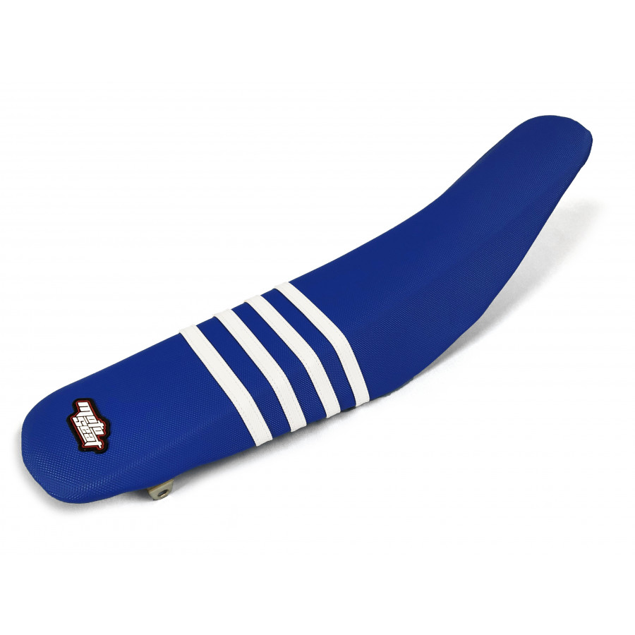 MOTO SEAT, ÖVERDRAG STRIPES, VIT BLÅ, YAMAHA 15-19 WR250F, 16-18 WR450F, 14-18 YZ250F, 14-17 YZ450F