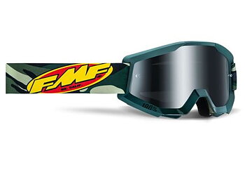 FMF POWERCORE Goggle Assault Camo - Spegel Silver Lins