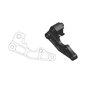 Adapter YZ 98-07, YZF 250 05-06, YZF 450,05-07 270mm skiva
