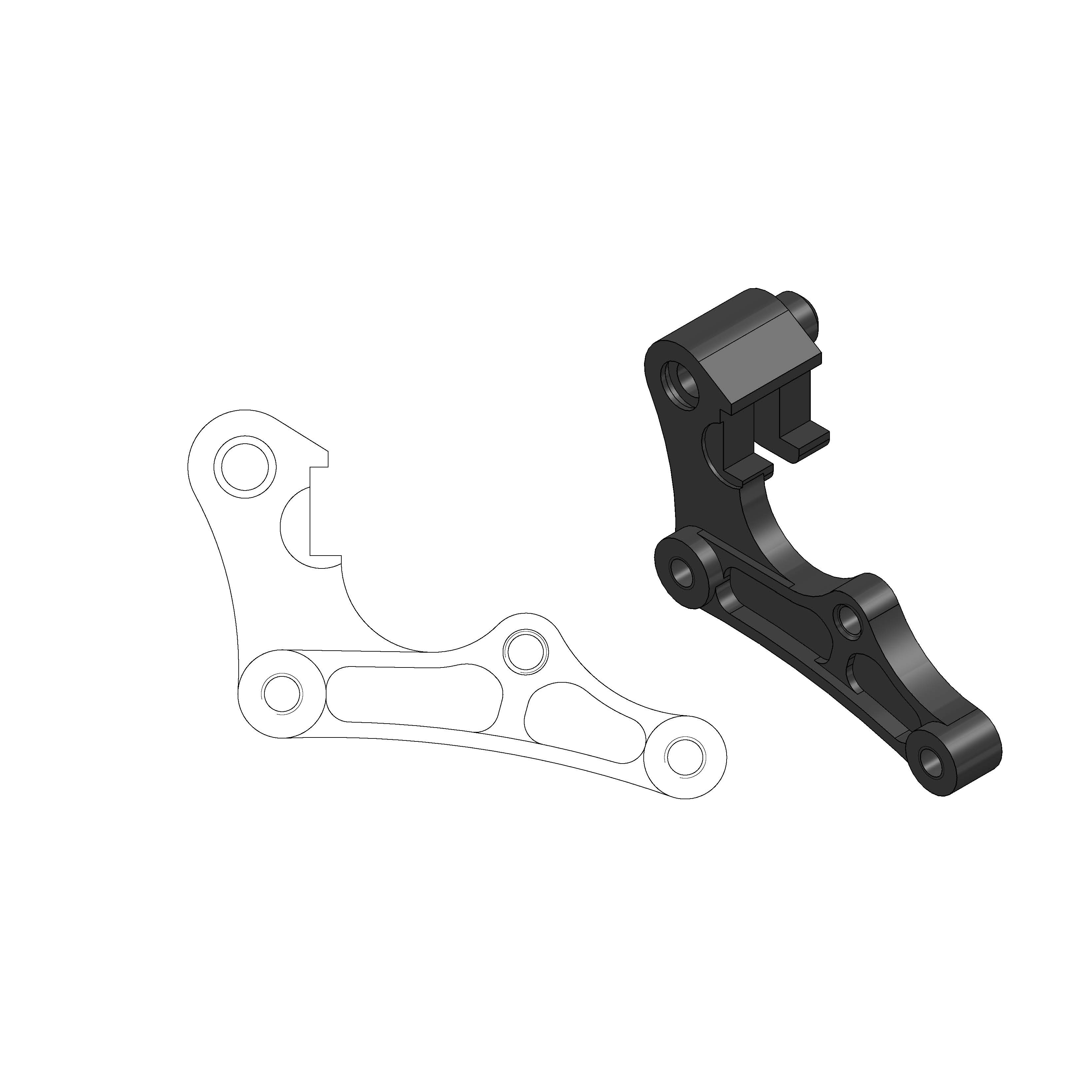 Adapter CR 125/250,250/450F, 04-14 270mm skiva - 2