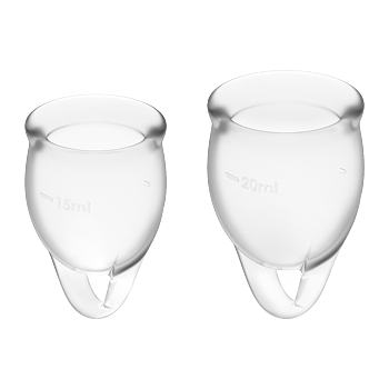 Satisfyer Feel Confident Menstrual Cup Transparent
