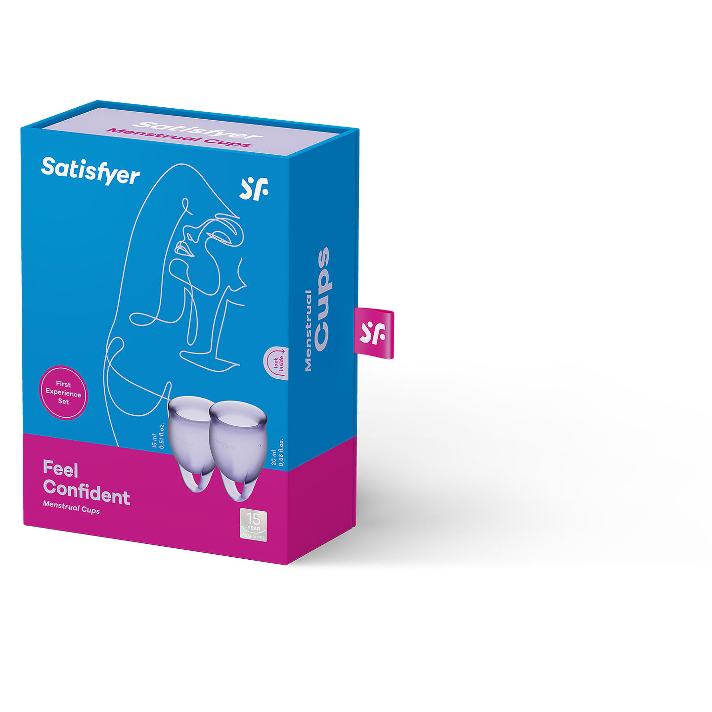 Satisfyer Feel Confident Menstrual Cup Lila