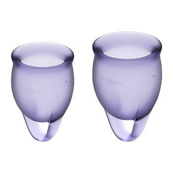 Satisfyer Feel Confident Menstrual Cup Lila