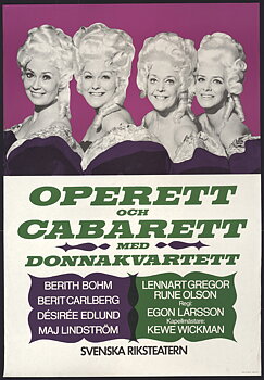 DONNAKVARTETTET – OPERETT OCH CABARETT