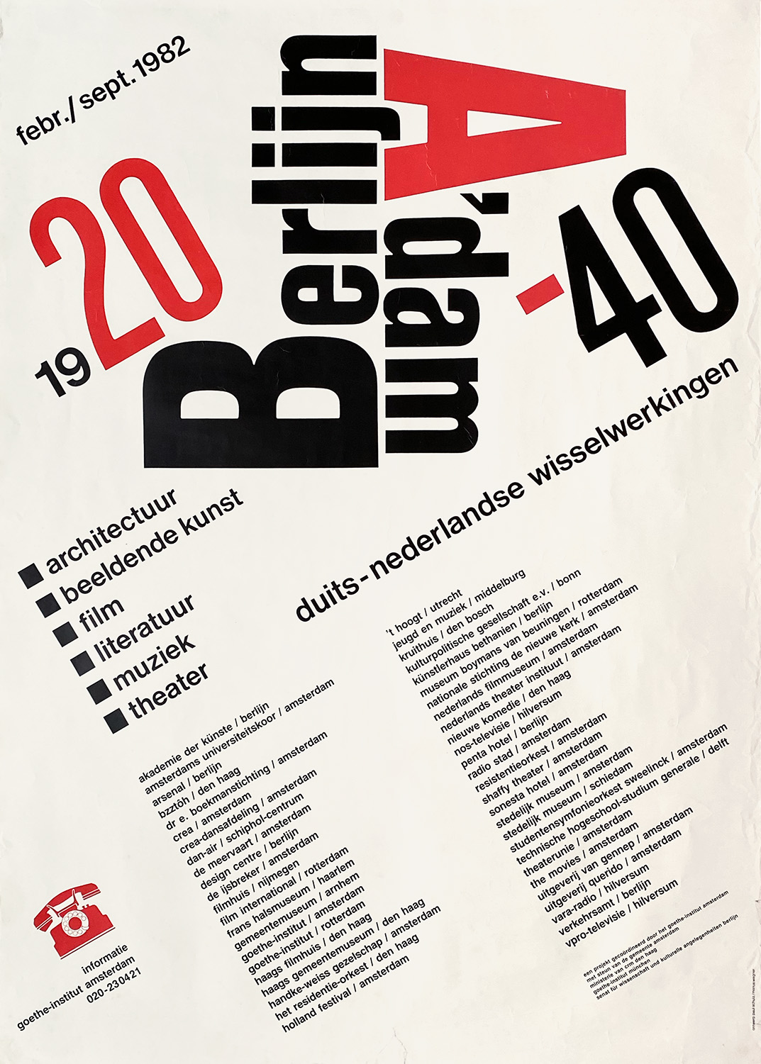 BERLIN / AMSTERDAM 1920–1940