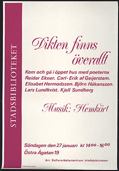 DIKTEN FINNS ÖVERALLT