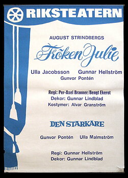 FRÖKEN JULIE / DEN STARKARE – RIKSTEATERN
