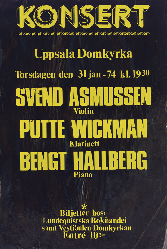 ASMUNSSEN, SVEND – WICKMAN, PUTTE – HALLBERG, BENGT