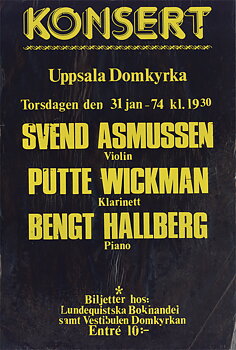 ASMUNSSEN, SVEND – WICKMAN, PUTTE – HALLBERG, BENGT