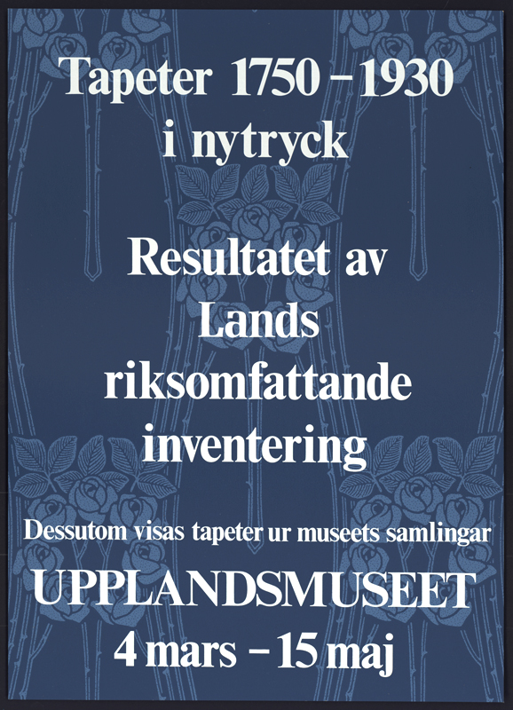 TAPETER – UPPLANDSMUSEET (BLÅ)