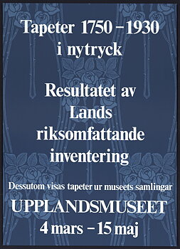 TAPETER – UPPLANDSMUSEET (BLÅ)