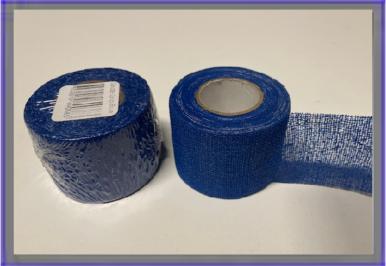 GREPP TEJP (GAUZE) BLÅ 38mm x 9.1Meter