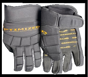 OPTIMIZED BANDYHANDSKAR OPTIGRIP TEXTIL Black