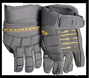 OPTIMIZED BANDYHANDSKAR OPTIGRIP TEXTIL Black