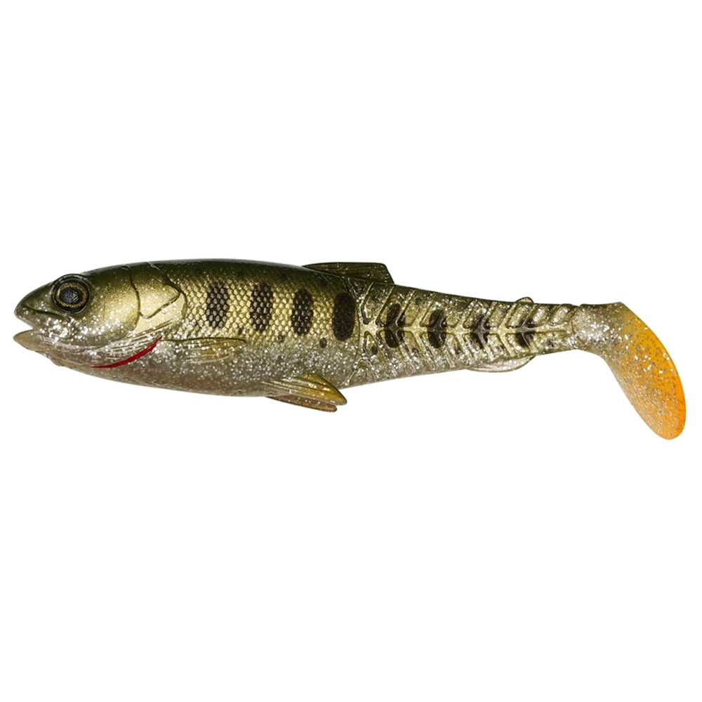 Savage Gear Soft 4 Play Shad 3” Paddletail Swimbait Olive Silver 