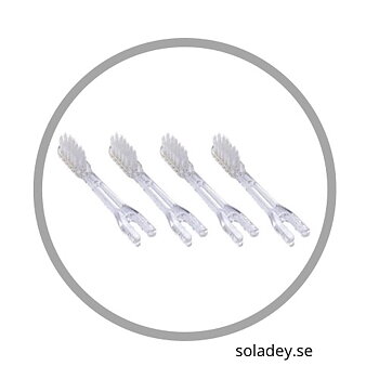 Borsthuvud 4-pack Soft - Ny Design