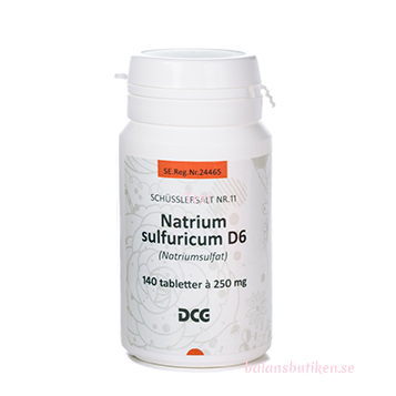 Natrium Sulfuricum D6  -  Nr:11