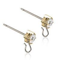 Safety ear pin - guld