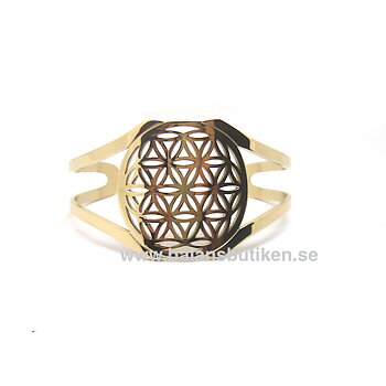 Armband Flower of Life - Guldförgyllt