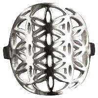 Ring - Flower of life - stål