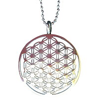 Hängsmycke - Flower of life i ädelstål