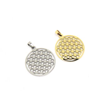 Hängsmycke - Flower of Life - Livets Blomma - 20mm