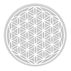  Tillbringare Cadus med lock i olivträ och vit flower of life 1l - 2
