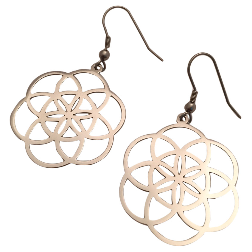 Örhängen - Seed of life - Diameter 30mm - 4