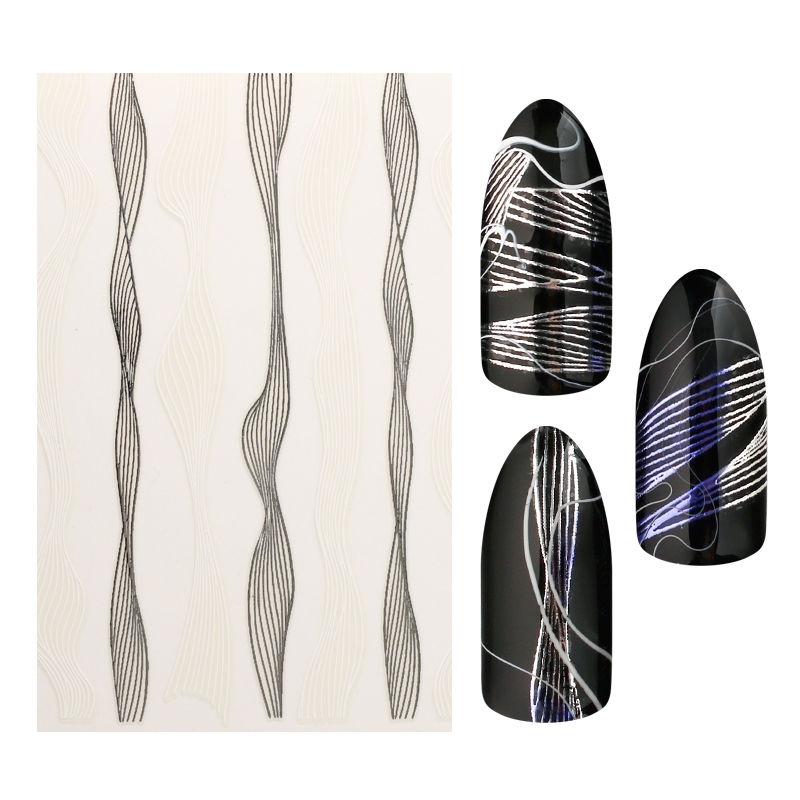 Linjer vit/silver