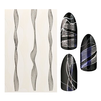 Linjer vit/silver